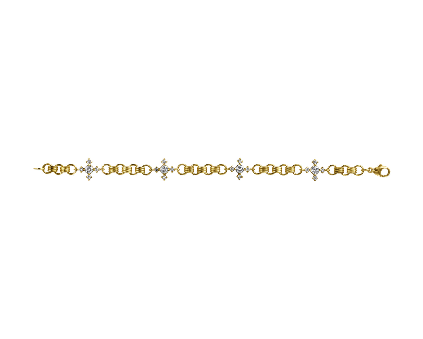 Diamond Quatrefoil Bracelet