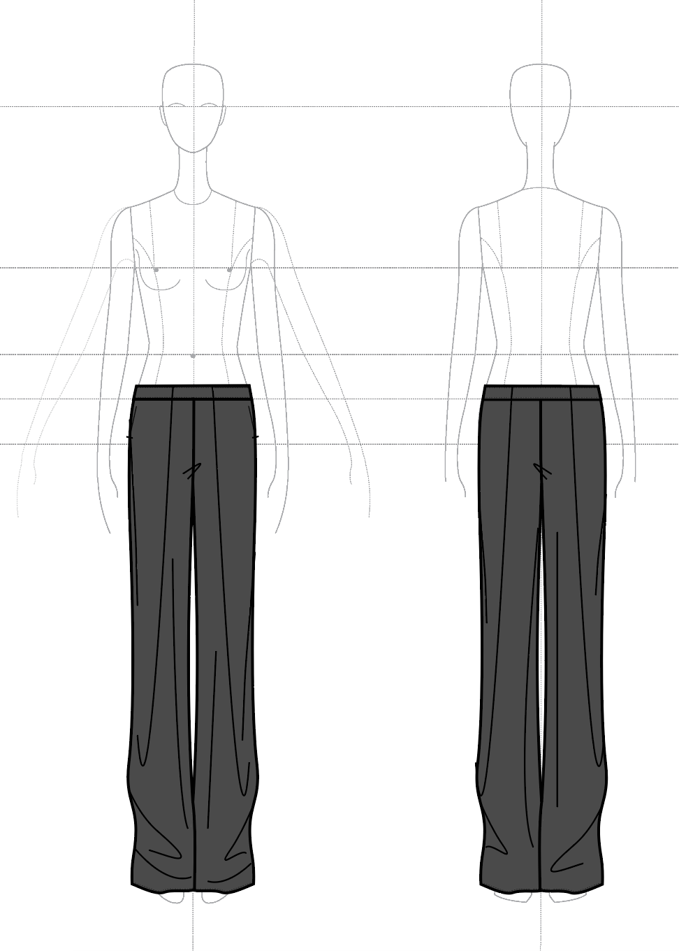 Drape Pant in Wool Flannel