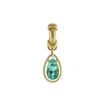 Pear Cut Emerald Pendant