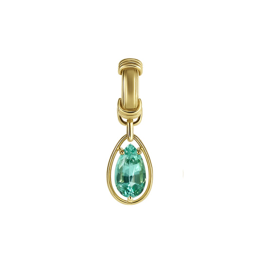 Pear Cut Emerald Pendant