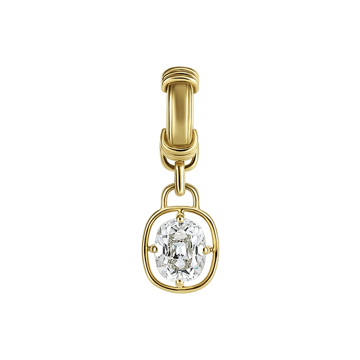 Old Mine Cut Diamond Pendant