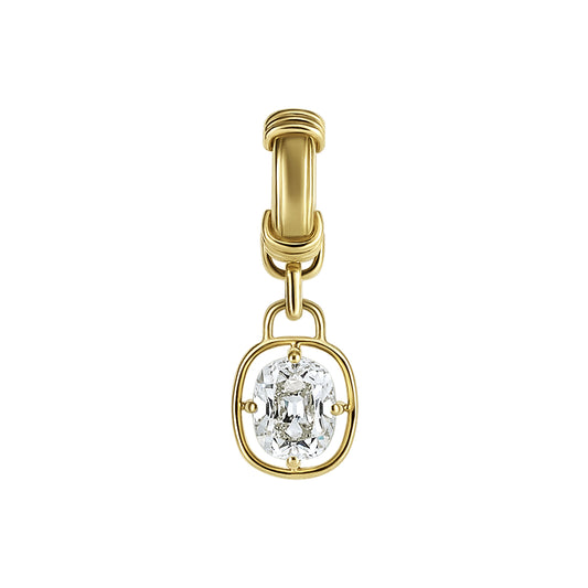 Old Mine Cut Diamond Pendant