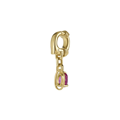 Pink Oval Cut Sapphire Pendant