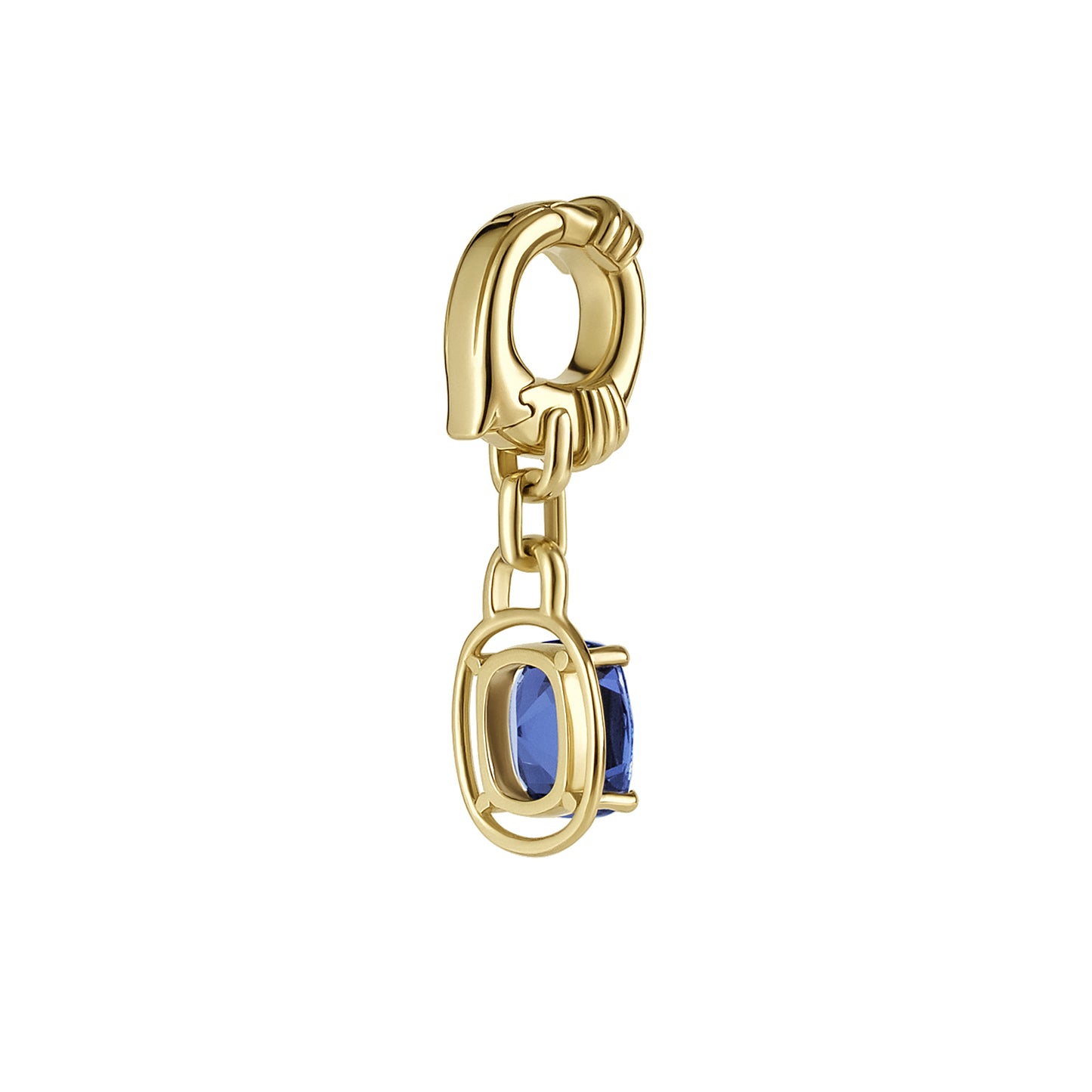 Navy Blue Cushion Cut Spinel Pendant