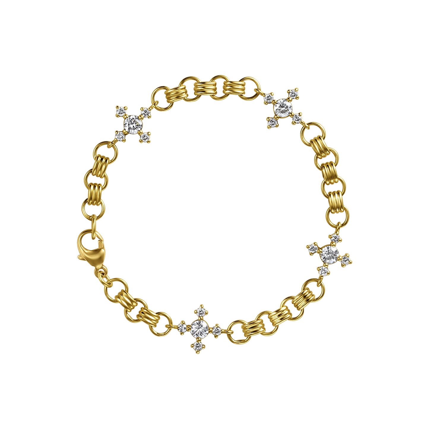 Diamond Quatrefoil Bracelet