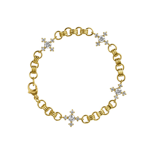 Diamond Quatrefoil Bracelet