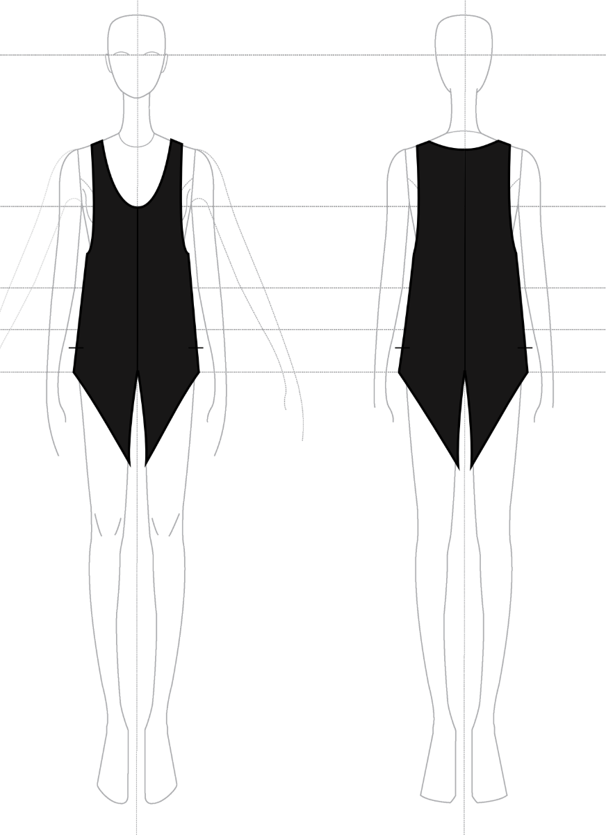 Swallowtail Tank in Cashmere Suiting