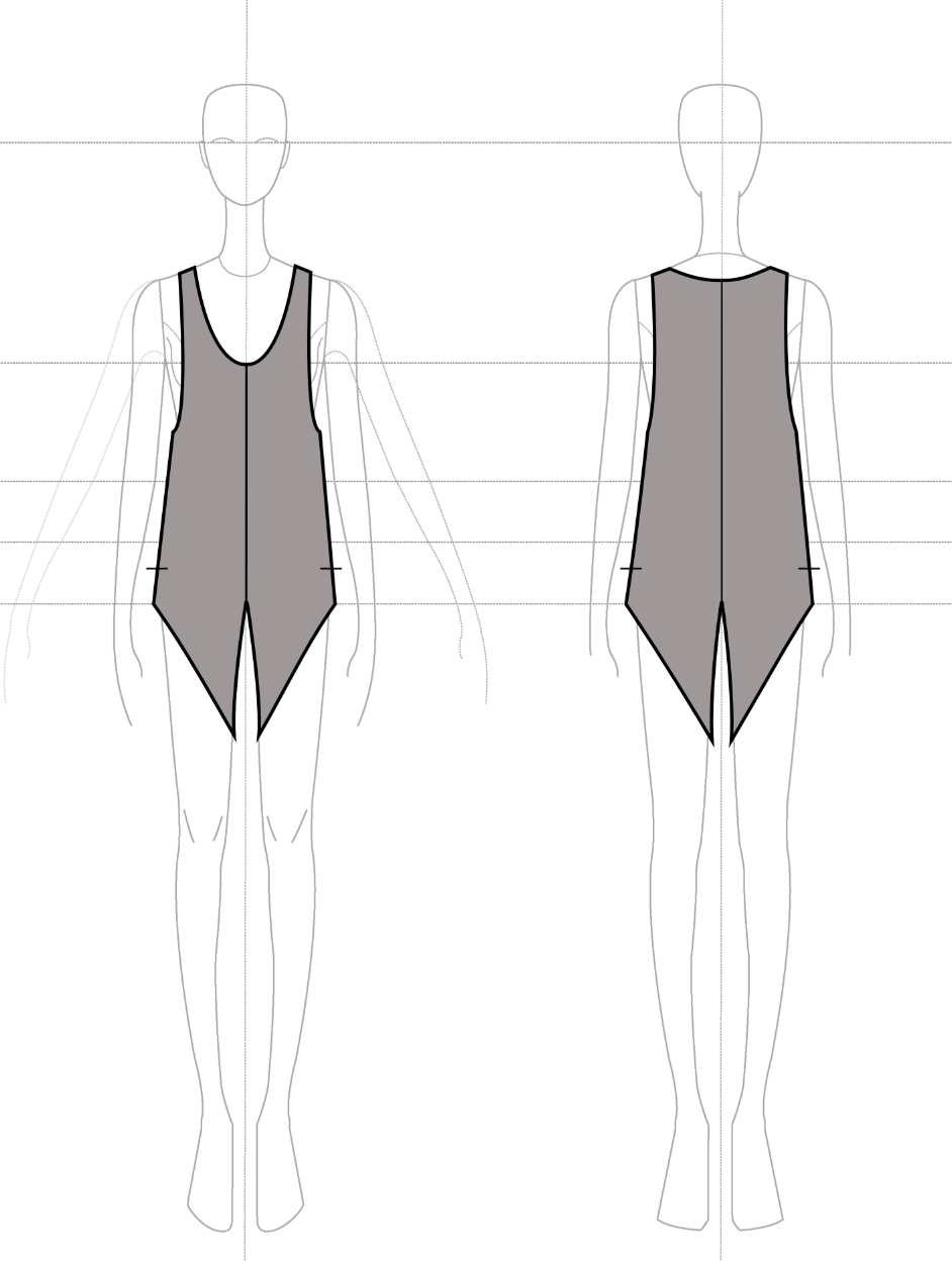 Swallowtail Tank in Silk Georgette