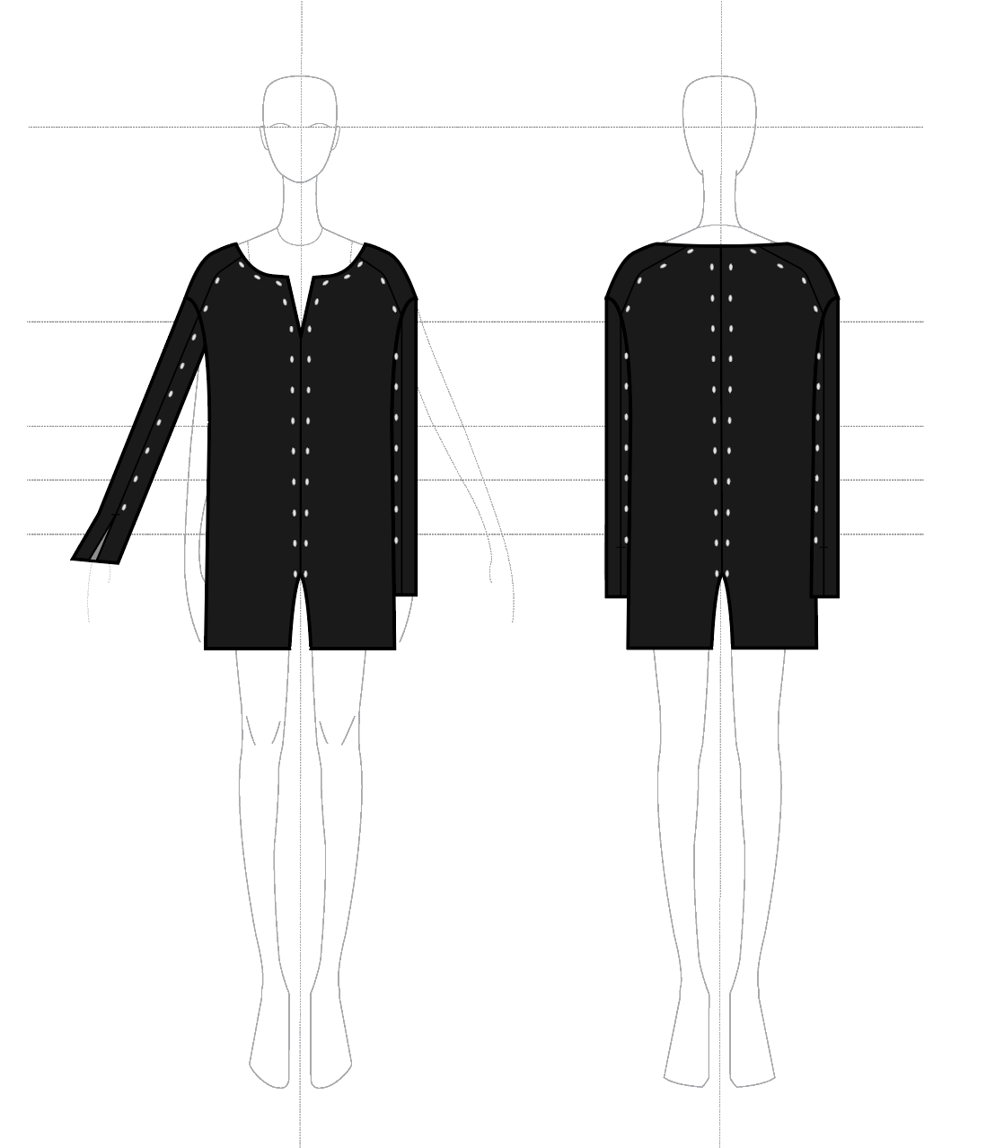 Eyelit Tunic in Silk Wool